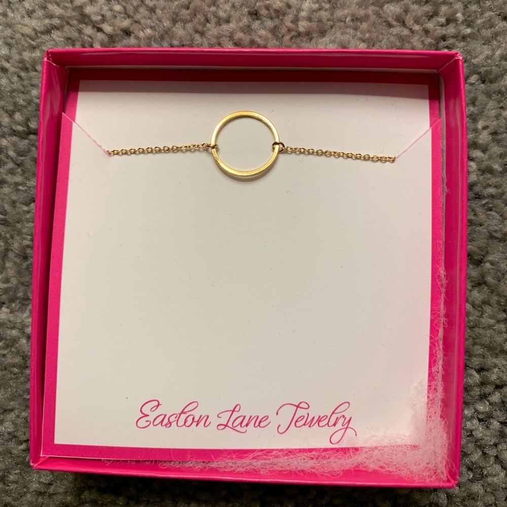 18” gold necklace